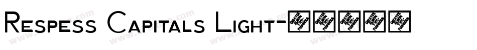 Respess Capitals Light字体转换